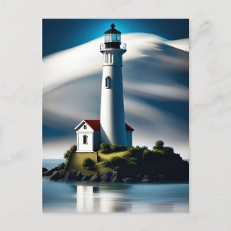 Leuchtturm, Postkarte für Postüberquerung