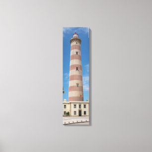 Leuchtturm Praia da Barra Vertikale Leinwand Kunst