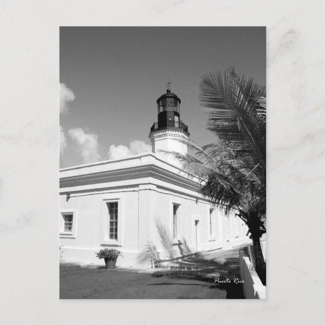 Leuchtturm, Puerto Rico Postkarte (Vorderseite)