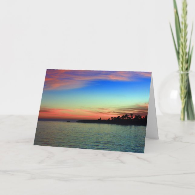 Leuchtturm-Punkt, Santa Cruz, CA Karte (Vorderseite)