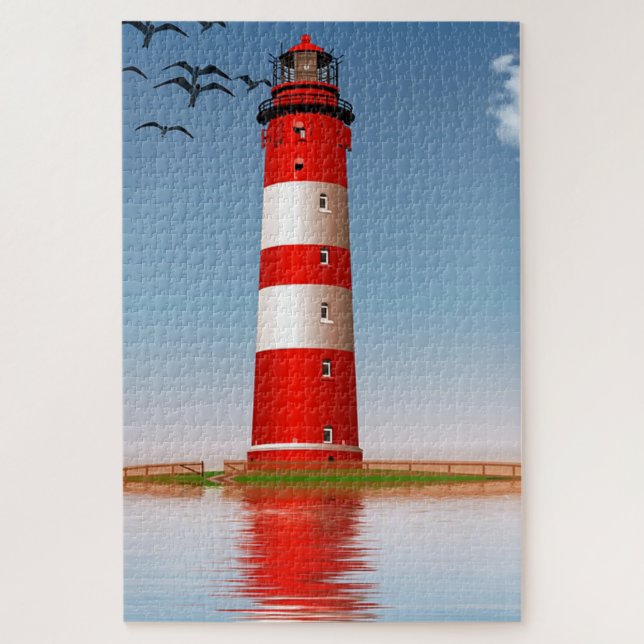 Leuchtturm Puzzle (Vertikal)