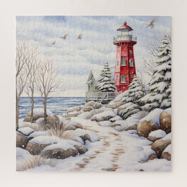 Leuchtturm Puzzle (Vertikal)