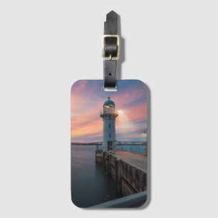 Leuchtturm Raffles   Jachthafen, Singapur Gepäckanhänger