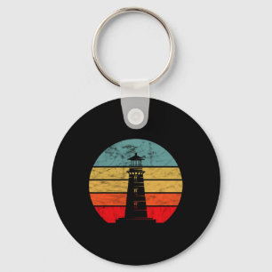 Leuchtturm Retro Vintage Strand Bootfahren Küstenl Schlüsselanhänger
