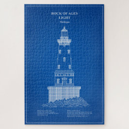 Leuchtturm Rock of Ages - Michigan - AD Puzzle