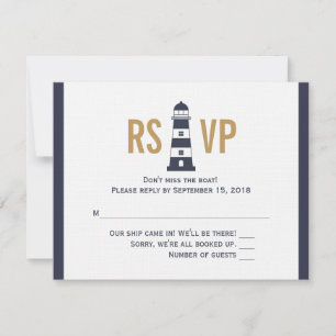 Leuchtturm RSVP Karte