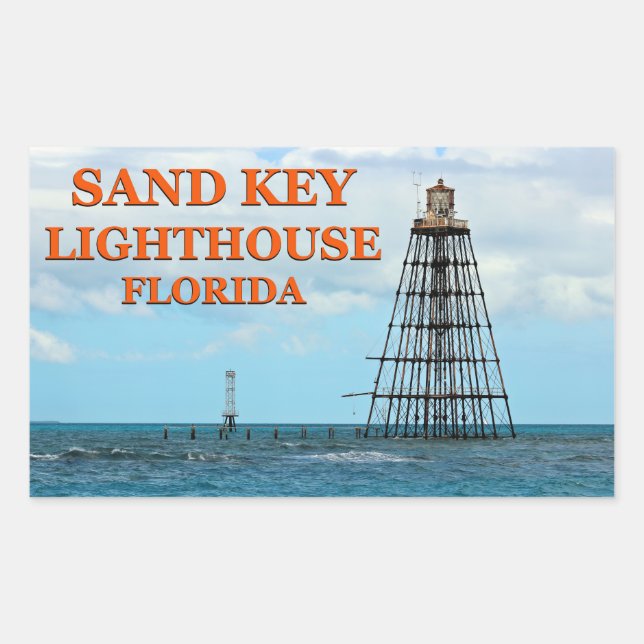 Leuchtturm Sand Key, Aufkleber für Florida (Vorderseite)