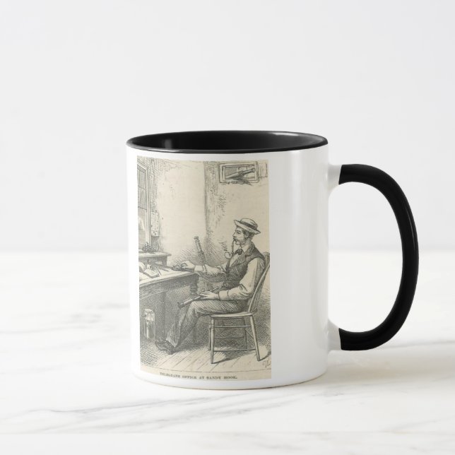 Leuchtturm Sandy-Haken-NJ Vintag Tasse (Rechts)