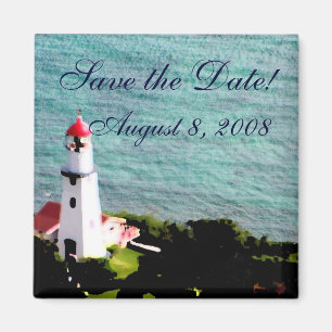 Leuchtturm Save-the-Date Magnet