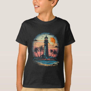 Leuchtturm Segeln Meer Strand Bootfahren Küstenhau T-Shirt