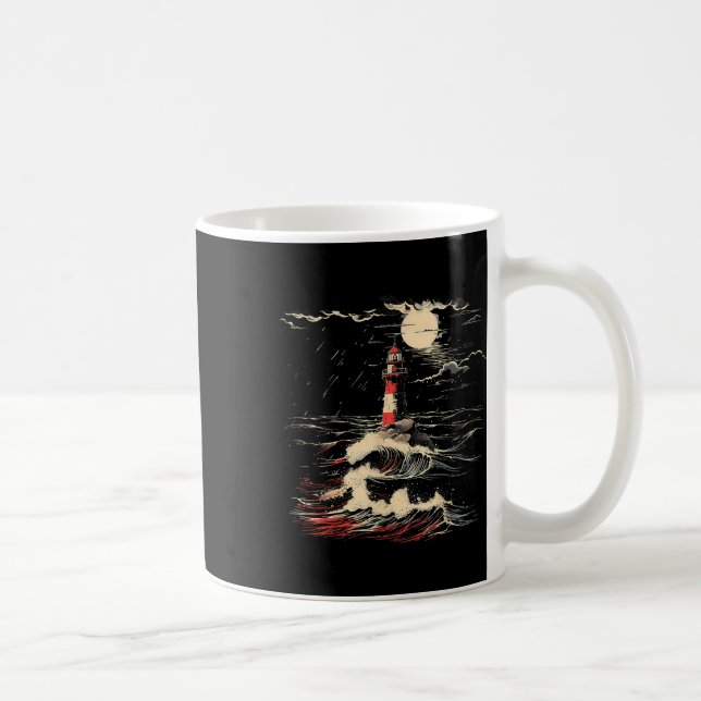 Leuchtturm Segeln Strand Bootfahren Strandhaus Kaffeetasse (Rechts)