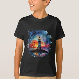 Leuchtturm Segeln Strand Bootfahren Strandhaus T-Shirt