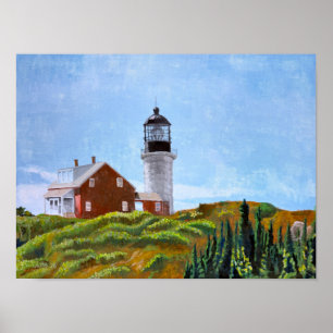 Leuchtturm Seguin Island Poster