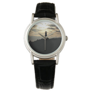 Leuchtturm-Silhouette Armbanduhr