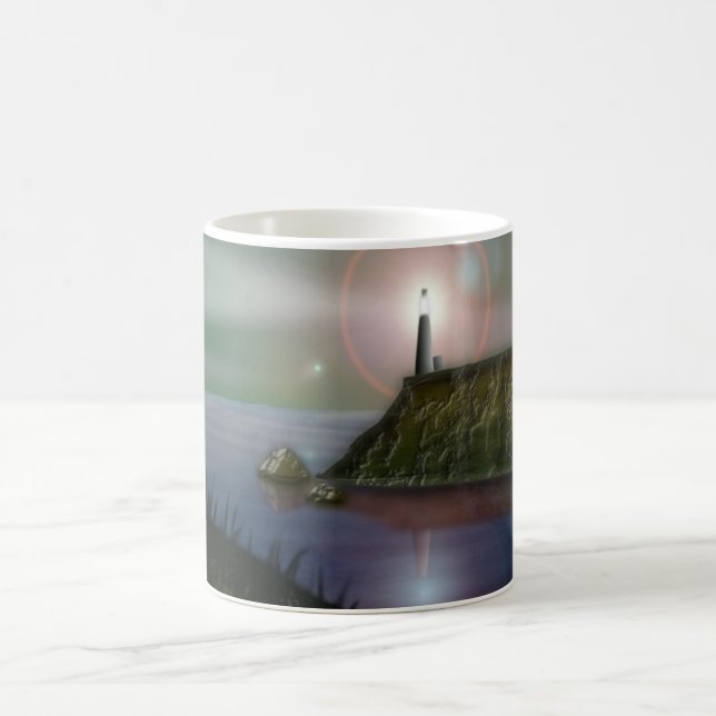 Leuchtturm-Skyline Tasse (Mittel)
