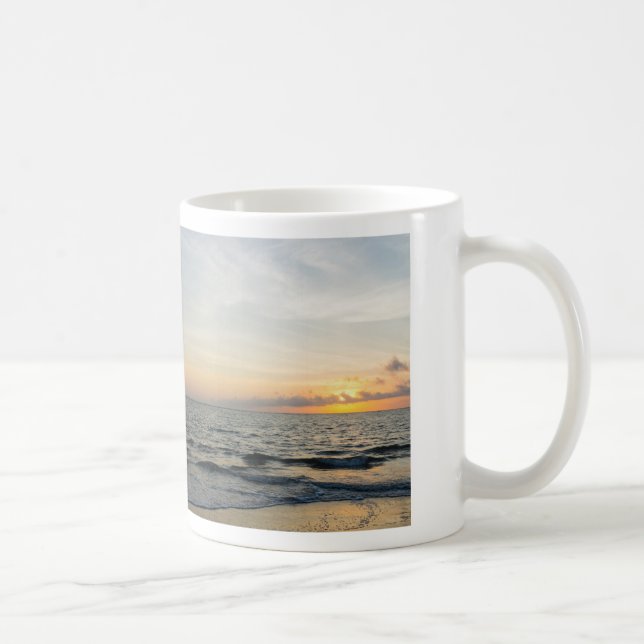 Leuchtturm-Sonnenaufgang Tasse (Rechts)