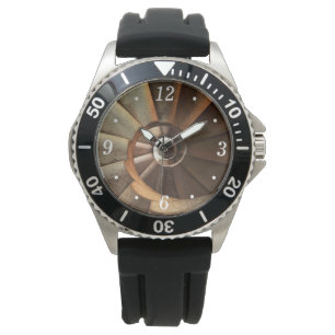Leuchtturm Spiraltreppe Quarz Armbanduhr