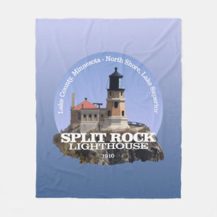 Leuchtturm Split Rock Fleecedecke