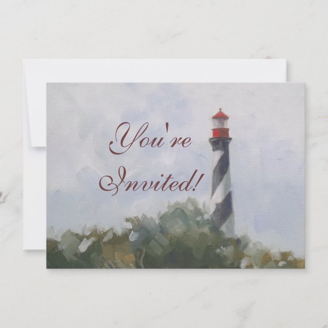 Leuchtturm St. Augustine Einladung (Vorderseite)