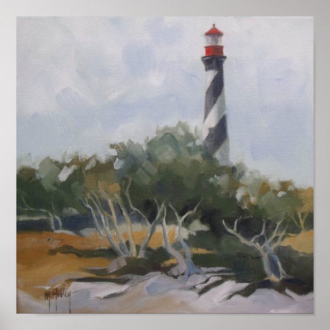 Leuchtturm St. Augustine Poster (Vorne)