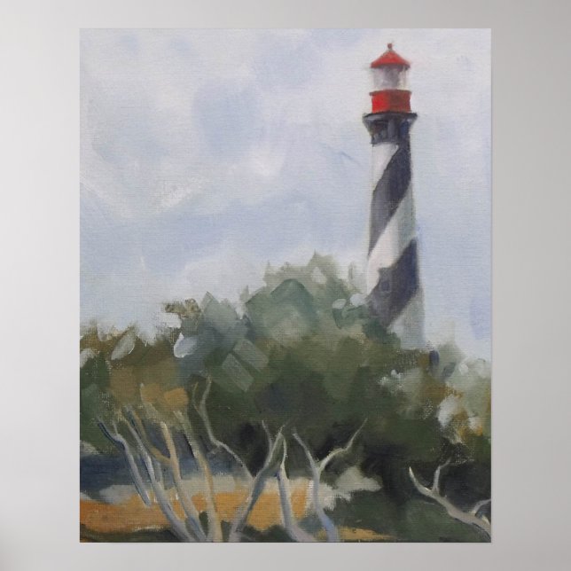 Leuchtturm St. Augustine Poster (Vorne)
