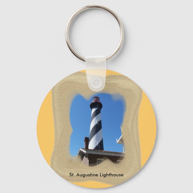 Leuchtturm St. Augustine Schlüsselanhänger (Vorderseite)