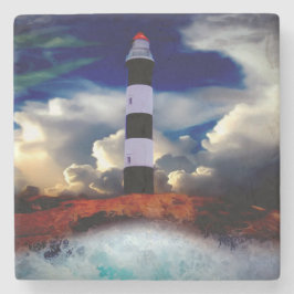 Leuchtturm Steinuntersetzer