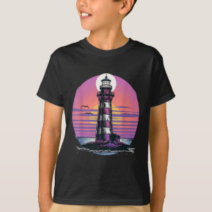 Leuchtturm Strandhaus Segeln Meer Strand Bootfahre T-Shirt