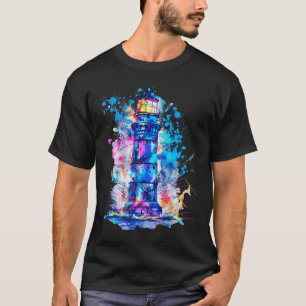 Leuchtturm Strandhaus Segeln Meer Strand Bootfahre T-Shirt