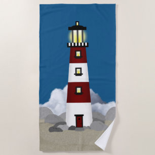 Leuchtturm Strandtuch