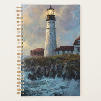 Leuchtturm strukturierte Ölgemälde Planer