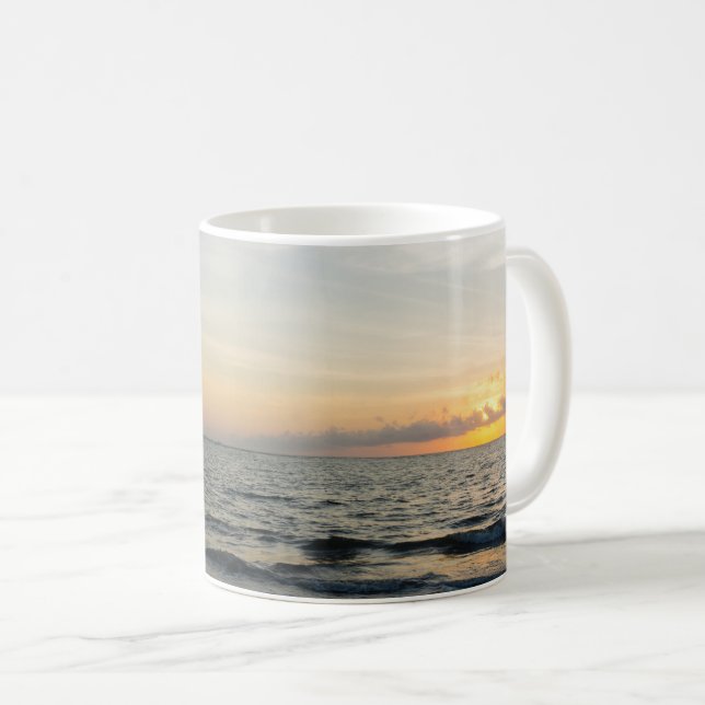 Leuchtturm Sunrise Kaffee Tasse (VorderseiteRechts)