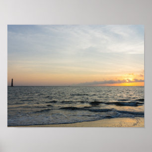 Leuchtturm Sunrise Poster