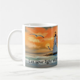 Leuchtturm Sunset Christliche Tasse