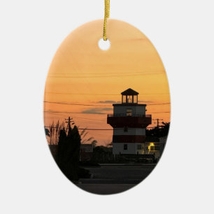 Leuchtturm Sunset Ornament
