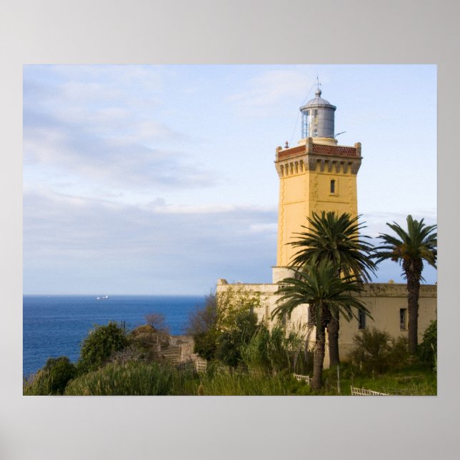 Leuchtturm Tangier Marokko am Cap Spartel Poster (Vorne)