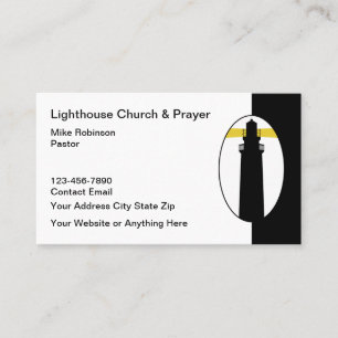 Leuchtturm Thema Christliche Kirche Business Cards Visitenkarte