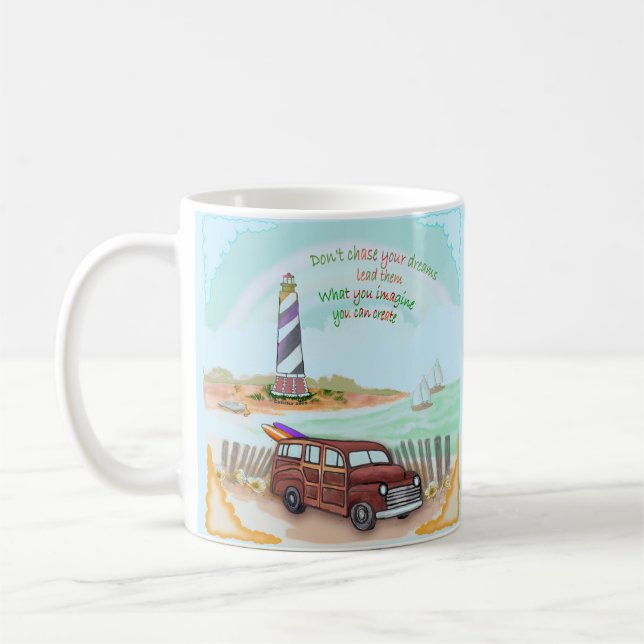 Leuchtturm-Träume Kaffeetasse (Links)