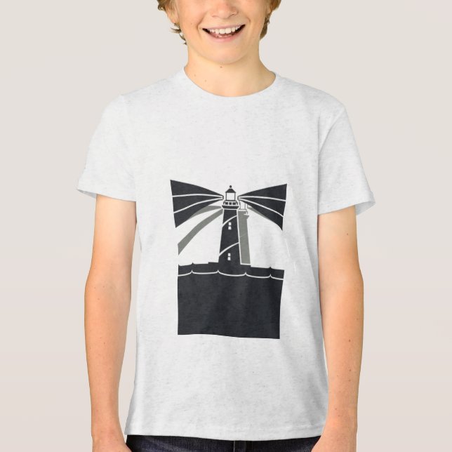Leuchtturm Tri-Blend Shirt (Vorderseite)