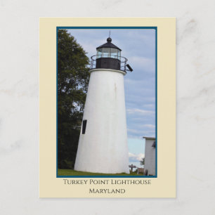 Leuchtturm Turkey Point Maryland Postkarte