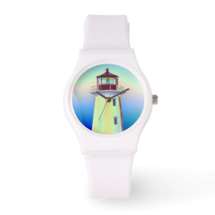 Leuchtturm-Uhr-Peggy Bucht-Leuchtturm-Weg Armbanduhr