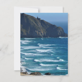Leuchtturm und Meer Postkarte