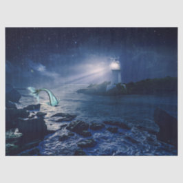 Leuchtturm und Mermaid-Tissue Seidenpapier