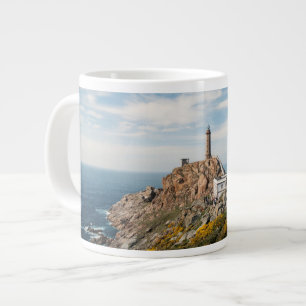 Leuchtturm und Museum   Cabo Vilan Galicia Spanien Jumbo-Tasse
