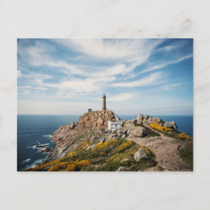 Leuchtturm und Museum   Cabo Vilan Galicia Spanien Postkarte