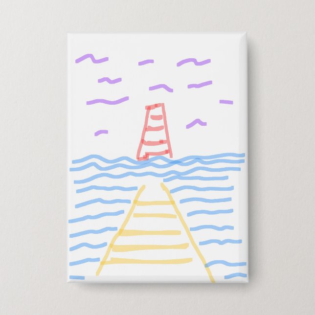 Leuchtturm und Pier Button (Vorderseite)