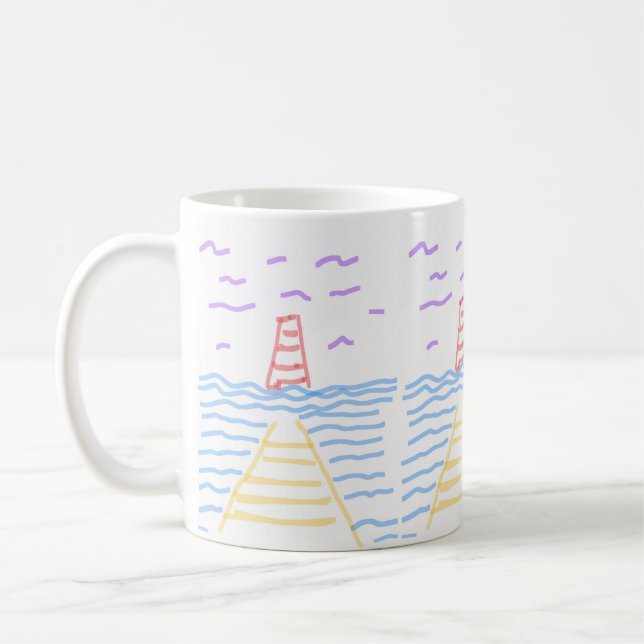 Leuchtturm und Pier Kaffeetasse (Links)