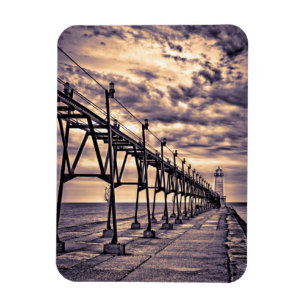 Leuchtturm und Pier von Grand Haven, Grand Haven Magnet