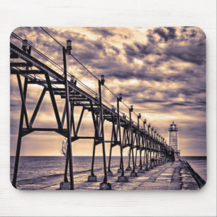 Leuchtturm und Pier von Grand Haven, Grand Haven Mousepad