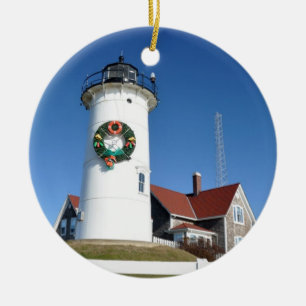 Leuchtturm-Verzierung Cape Cods Nobska Keramik Ornament